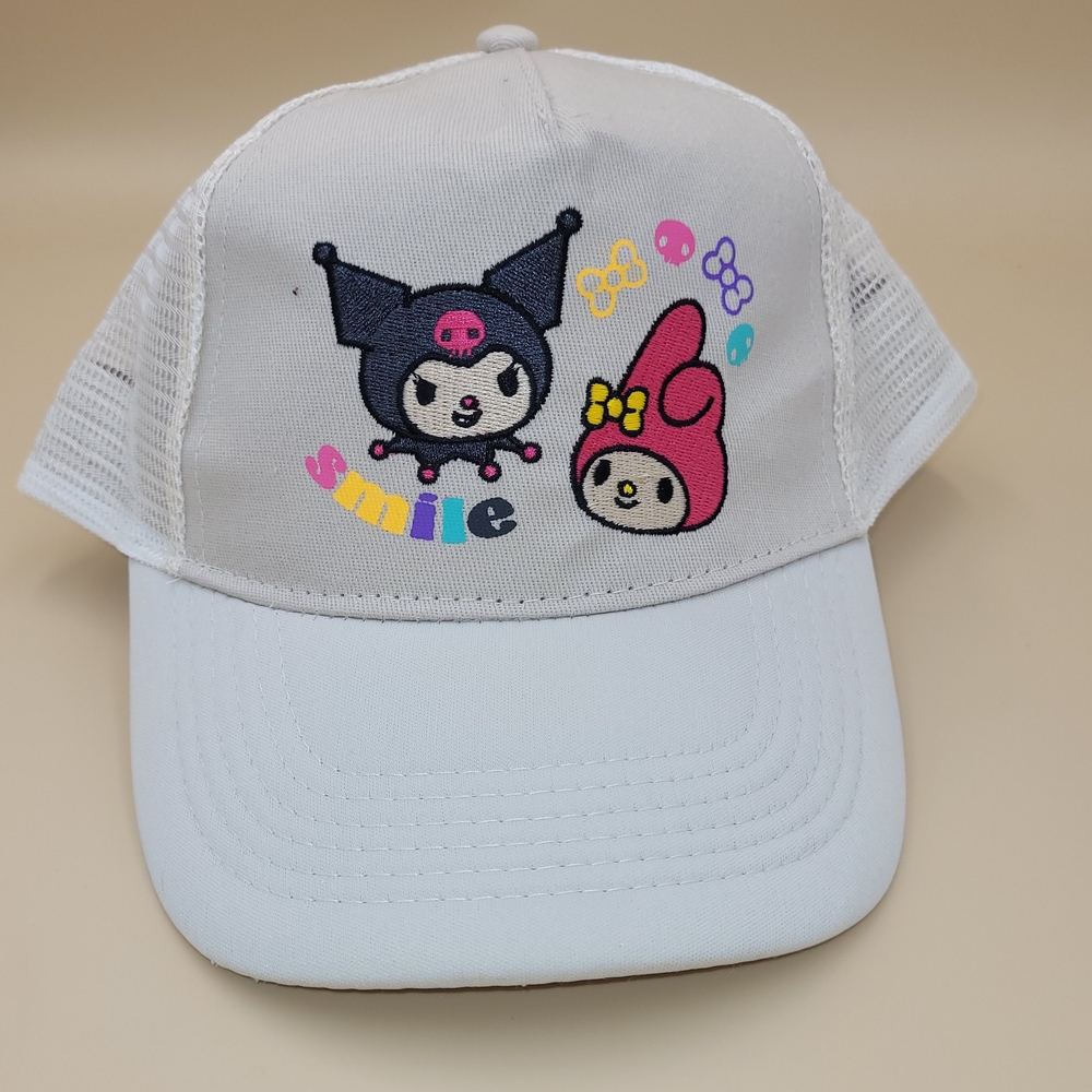 Kids Cartoon Character Cap‎ - White